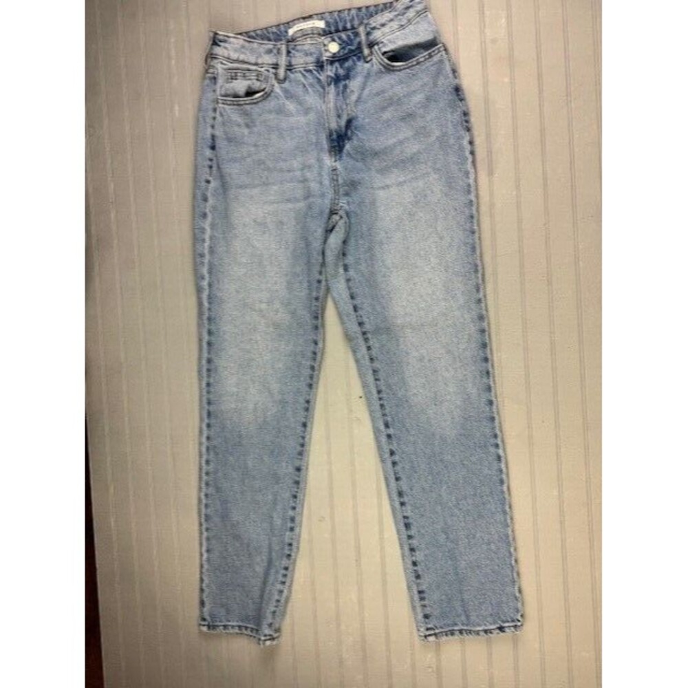 Pacsun Size 25 Womens Mom Jeans Straight Light Wash Mid Rise Cotton